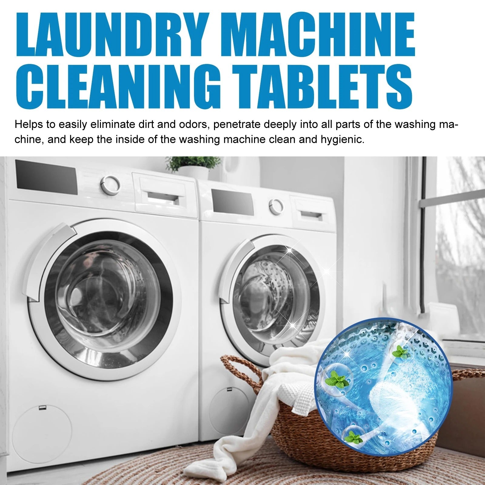 Washing Machine Cleaning Tablets – 12 Tablets Pack