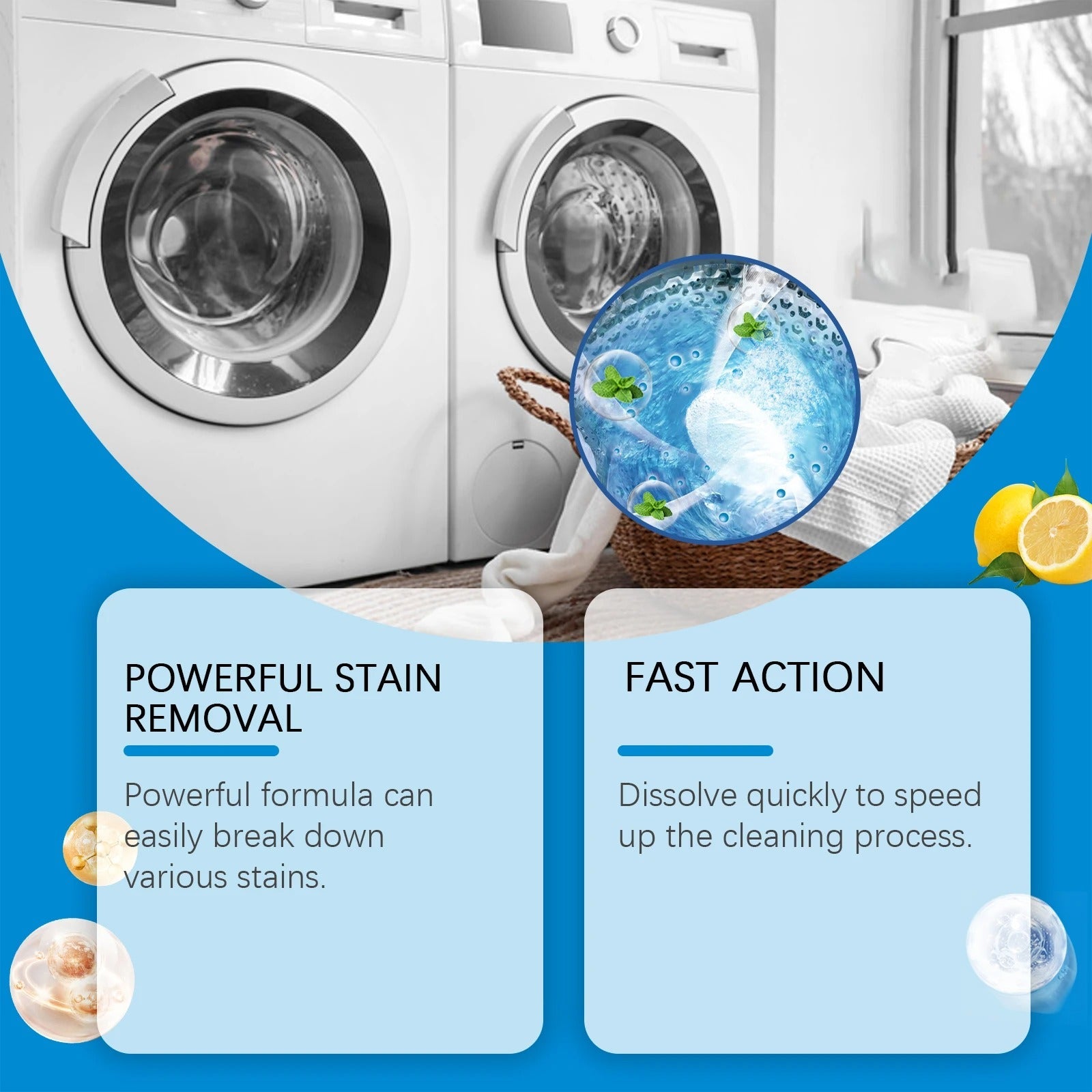 Washing Machine Cleaning Tablets – 12 Tablets Pack