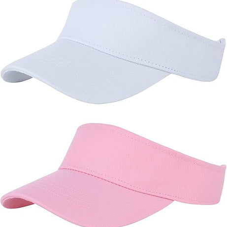 Komorebi Kids Girls Visor Athletic Sun Hat for Boys Adjustable Golf Visor Hat Youth Outdoor Sport Hat Cotton Tennis Hat
