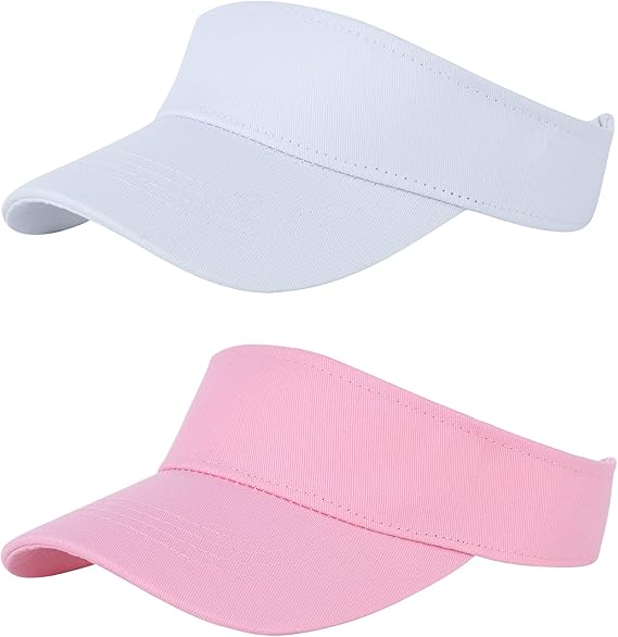 Komorebi Kids Girls Visor Athletic Sun Hat for Boys Adjustable Golf Visor Hat Youth Outdoor Sport Hat Cotton Tennis Hat