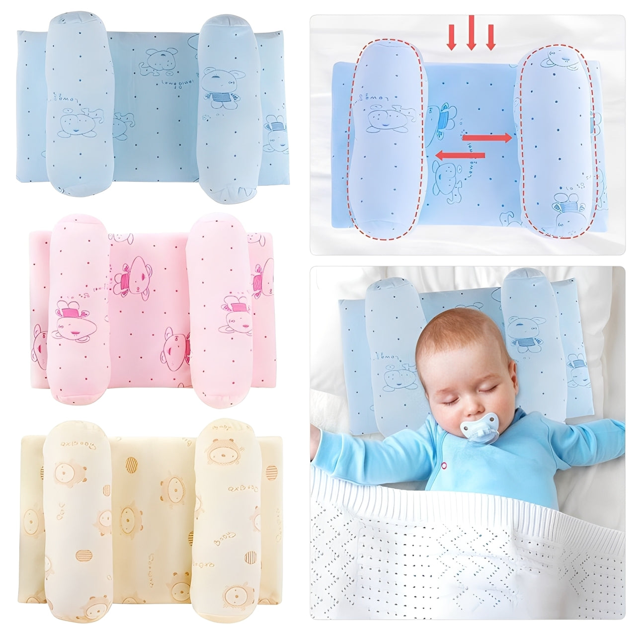 Adjustable Baby Head Shaping Pillow
