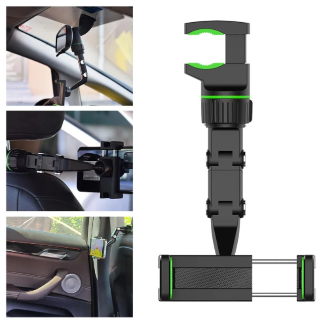 Multifunctional Rearview Mirror Car Mobile Holder