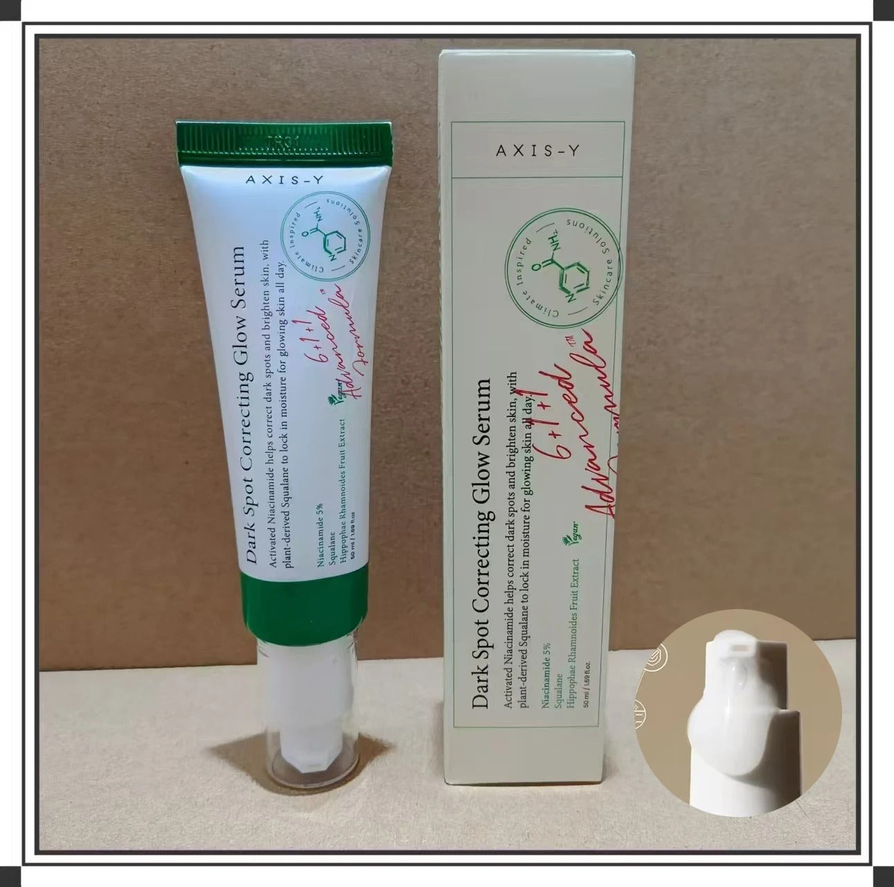 AXIS-Y Dark Spot Correcting Glow Serum 5% Niacinamide Face Dark Spot Remover Korean Skin Care