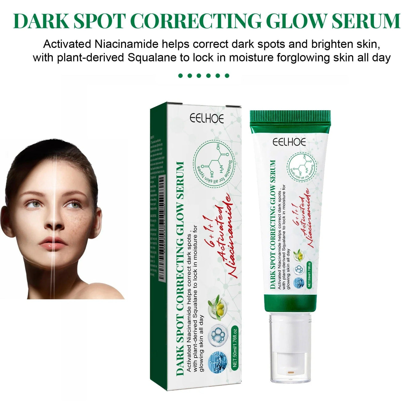 AXIS-Y Dark Spot Correcting Glow Serum 5% Niacinamide Face Dark Spot Remover Korean Skin Care