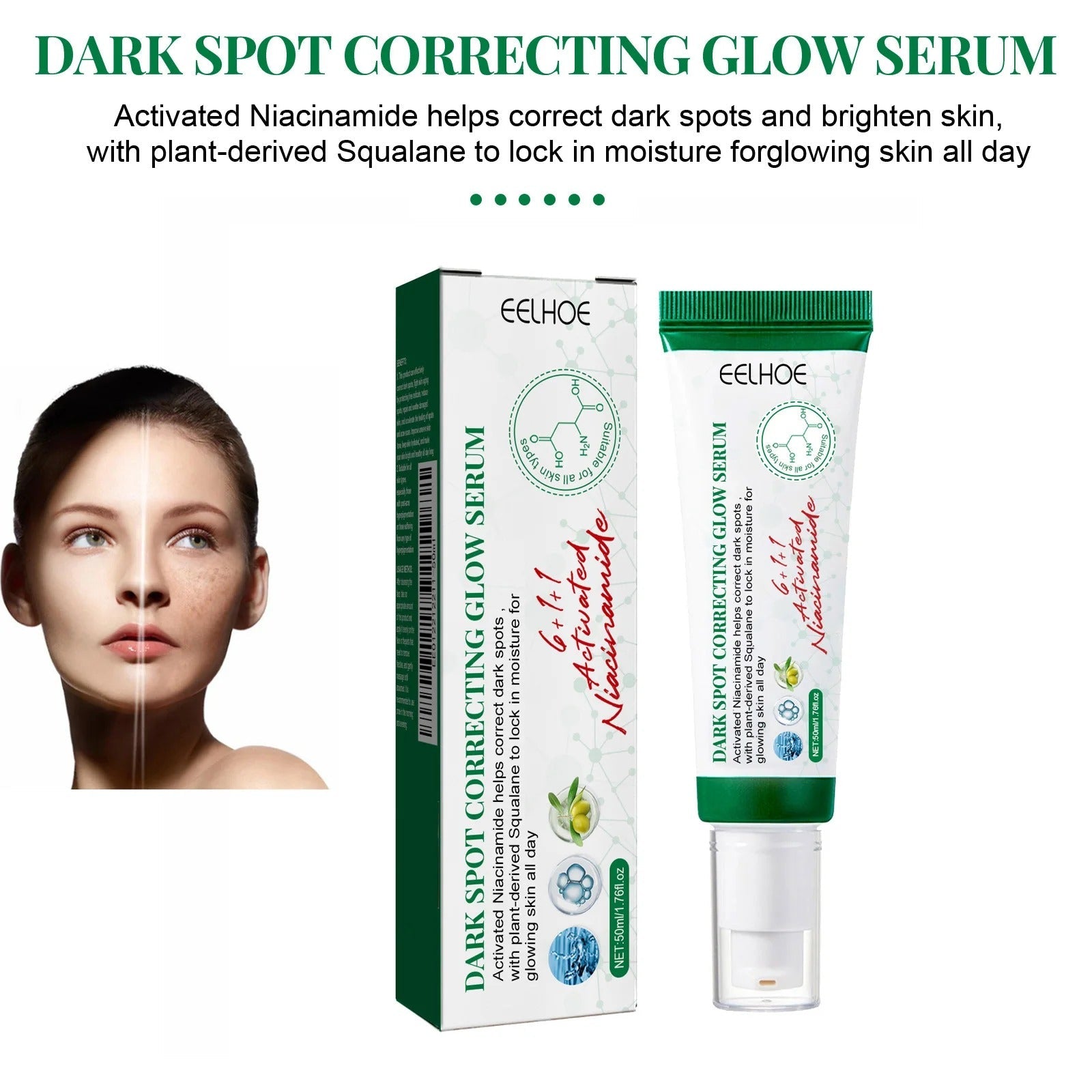 AXIS-Y Dark Spot Correcting Glow Serum 5% Niacinamide Face Dark Spot Remover Korean Skin Care