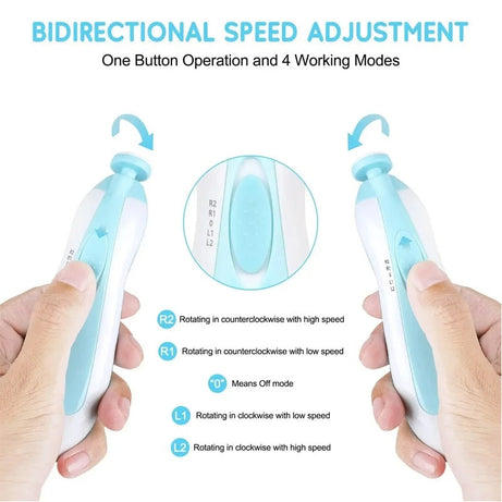 Safe Electric Baby Nail Trimmer & Nail File Kit for Newborns | Baby Nail Clippers