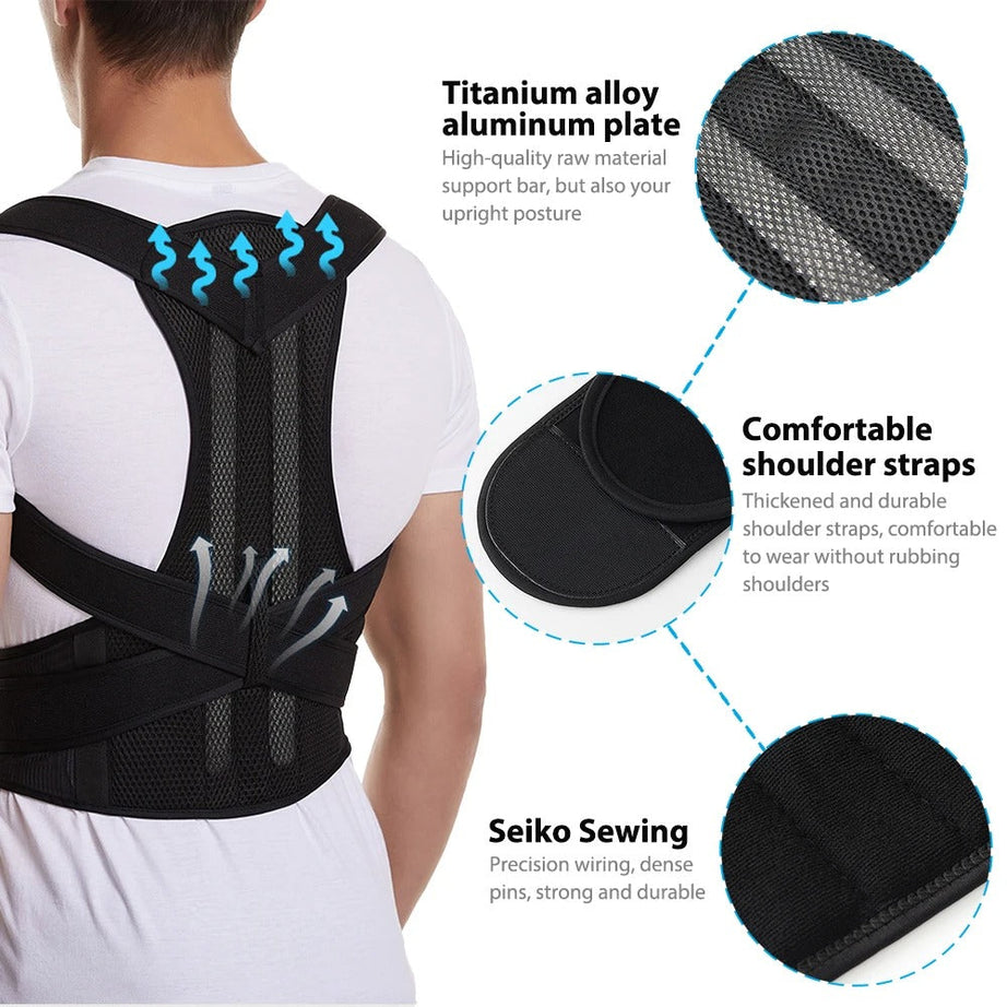 Back Brace Posture Corrector for Women and Men
