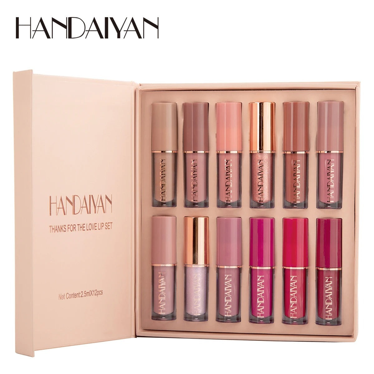12-Piece Matte Liquid Lipstick & High-Shine Gloss Set – Soft &Smooth Everyday