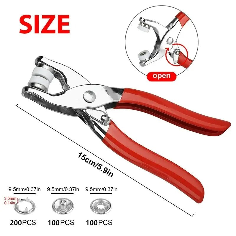 High-Quality Metal Tich Button Tool Kit